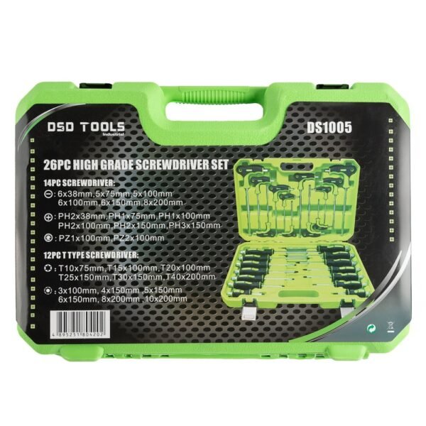 DSD TOOLS 26 pcs High Grade Screwdriver & T Handle Hex Ball & Star Set DS1005 - Image 7