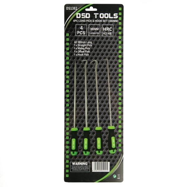 DSD TOOLS 4PC LONG PICK & HOOK SET (380MM) DS1382 - Image 3