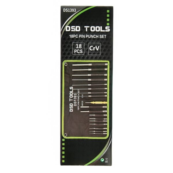 DSD TOOLS 18PC PIN PUNCH SET with Automatic Centre Punch 125mm DS1393 - Image 5