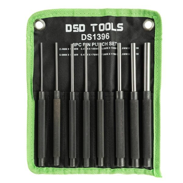 DSD TOOLS 8PC PIN PUNCH SET 2.4 – 9.5MM DS1396