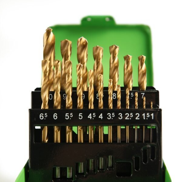 DSD TOOLS 19PC HSS TITANIUM COATED METRIC DRILL BIT SET 1 – 10MM DS1430 - Image 3