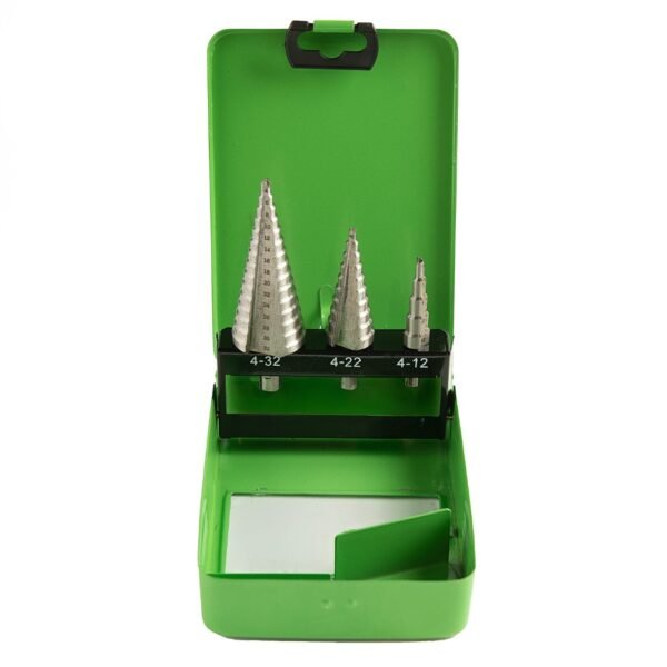 DSD TOOLS 3PCS HSS STEP DRILL BITS 4-32MM DS1433