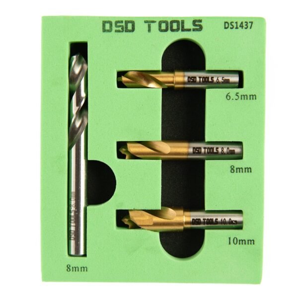 DSD TOOLS 4PC HSS COBALT SPOT WELD DRILL SET DS1437