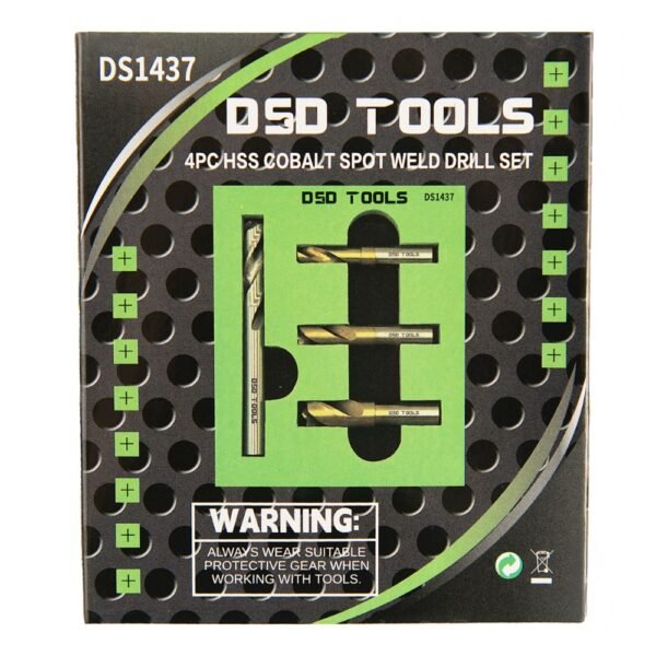 DSD TOOLS 4PC HSS COBALT SPOT WELD DRILL SET DS1437 - Image 2