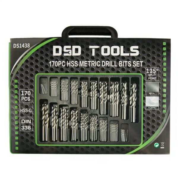 DSD TOOLS 170PC HSS METRIC DRILL BITS SET 1 – 10MM DS1438 - Image 5