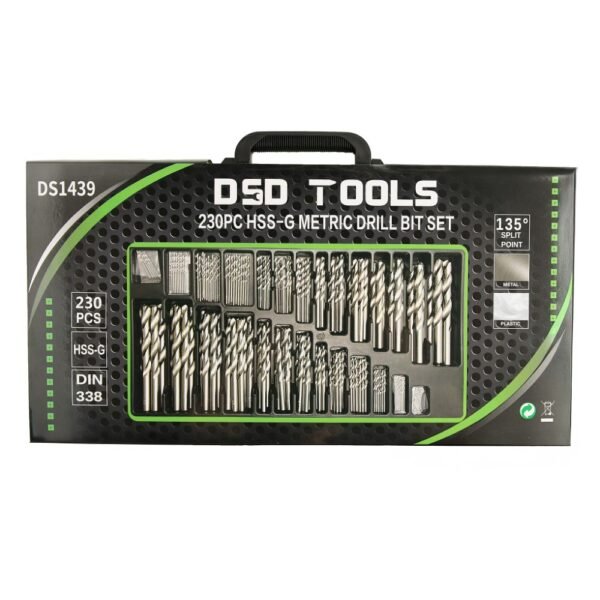 DSD TOOLS 230PC HSS-G METRIC DRILL BIT SET 1 – 13MM DS1439 - Image 4