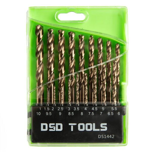 DSD TOOLS 19PC HSS COBALT METRIC DRILL BIT SET 1 – 10MM DS1442 - Image 2