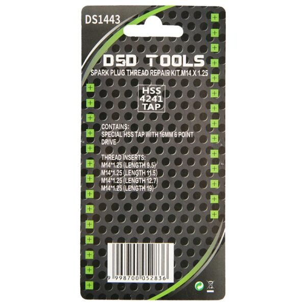 DSD TOOLS SPARK PLUG THREAD REPAIR KIT M10 X 1.00 DS1443 - Image 3