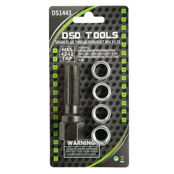 DSD TOOLS SPARK PLUG THREAD REPAIR KIT M10 X 1.00 DS1443 - Image 2