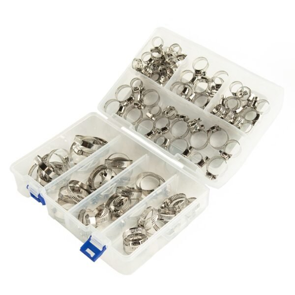 DSD TOOLS 91PC ASSORTED STAINLESS STEEL HOSE CLAMPS 8 – 44MM DS1451 - Image 2