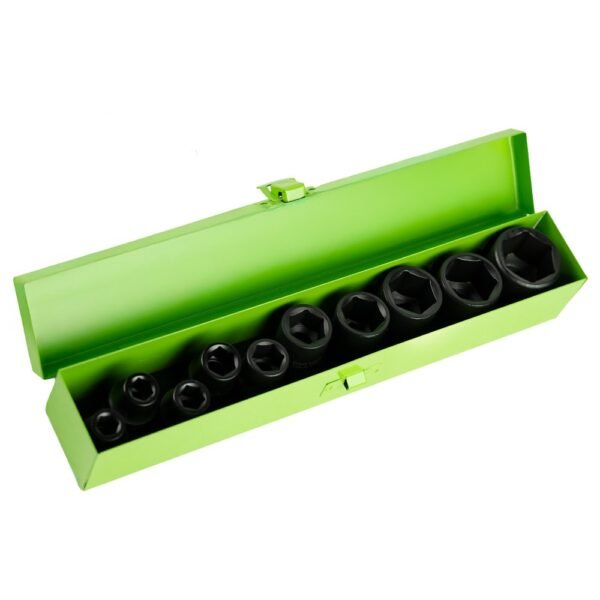 DSD TOOLS 10pc 1/2" DR Shallow Impact Socket Metric DS1110 - Image 2