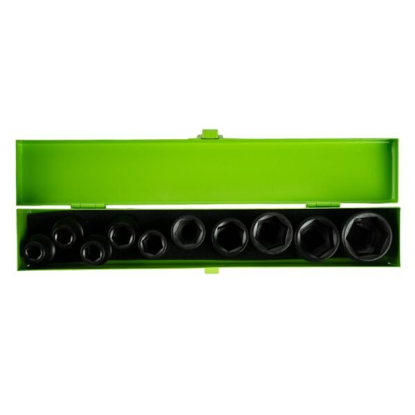 DSD TOOLS 10pc 1/2" DR Shallow Impact Socket Metric DS1110 - Image 3