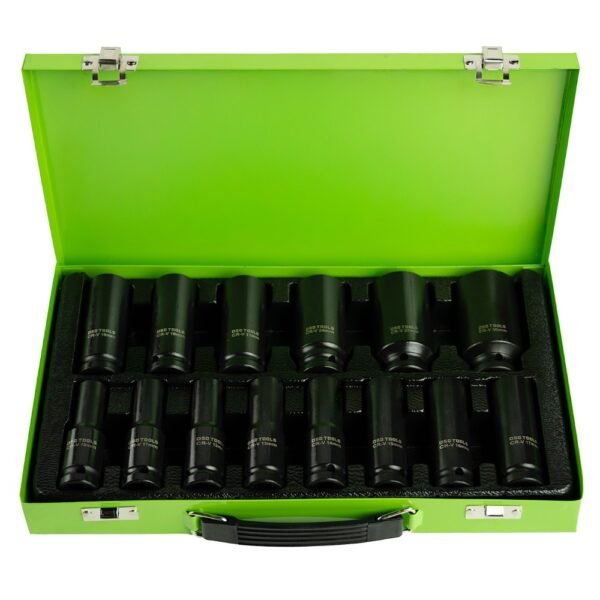 DSD TOOLS 14PC 1/2" DR DEEP IMPACT SOCKETS METRIC 10 - 30MM  DS1150