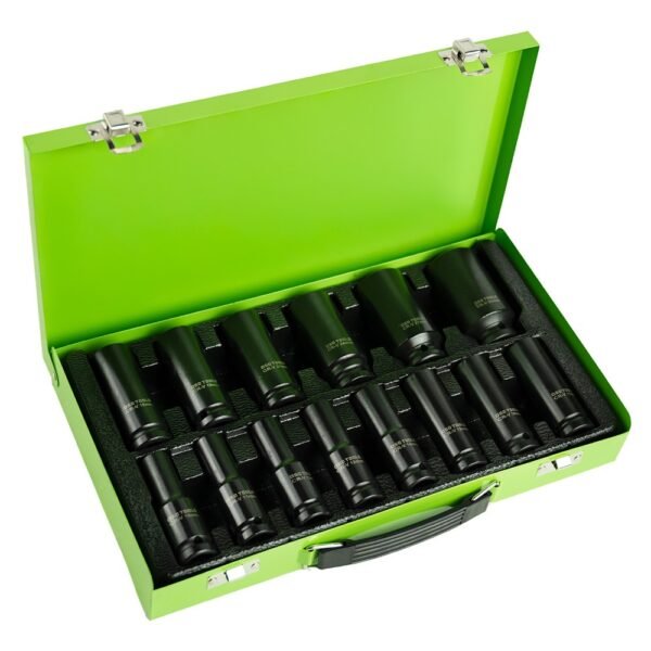DSD TOOLS 14PC 1/2" DR DEEP IMPACT SOCKETS METRIC 10 - 30MM  DS1150 - Image 2