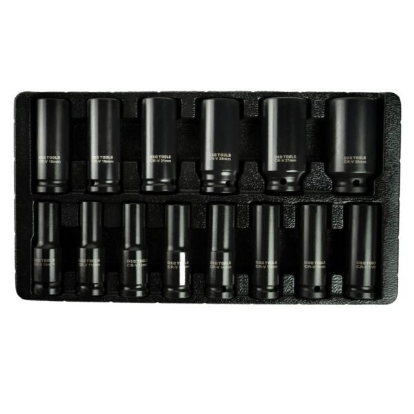 DSD TOOLS 14PC 1/2" DR DEEP IMPACT SOCKETS METRIC 10 - 30MM  DS1150 - Image 3