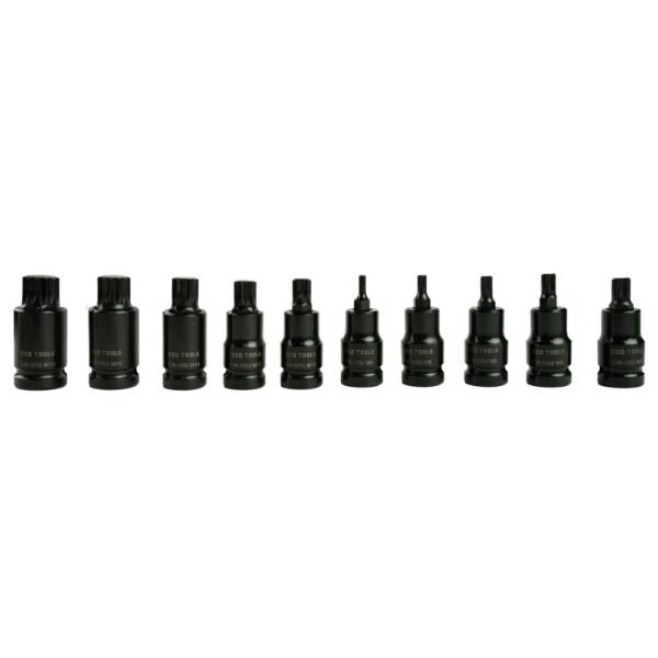 DSD TOOLS 10pc 1/2" DR Impact Spline Bit Sockets DS1169 - Image 3