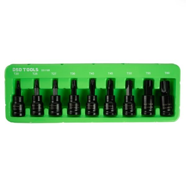 DSD TOOLS 9pc 3/8" DR Impact Star Bit Sockets DS1189