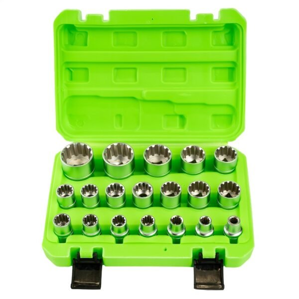 DSD TOOLS 19pc 1/2" DR Gear Lock Sockets 8 - 32mm DS1316
