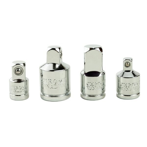 DSD TOOLS 4pc Socket Adapter Set 1/4", 3/8" & 1/2" Drives DS1325