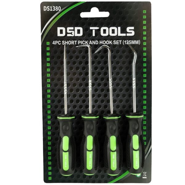 DSD TOOLS 4pc Short Pick & Hook Set 135mm DS1380 - Image 2