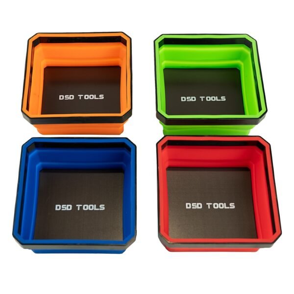 DSD TOOLS Collapsible Magnetic Parts Tray - Set of 4 DS1423