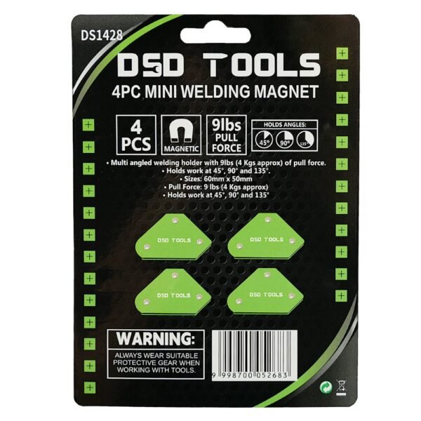 DSD TOOLS 4pc Mini Welding Magnet DS1428 - Image 4