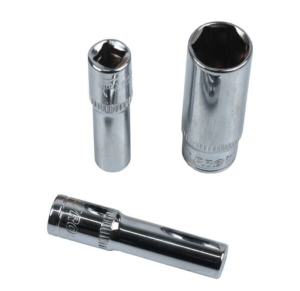 US PRO TOOLS 1PC 1/4" DR 6PT DEEP SOCKETS ON RAIL 3240 - Image 3