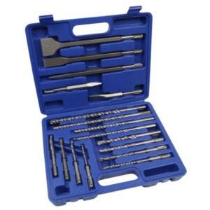 US PRO TOOLS 17PC SDS PLUS SHANK DRILL BIT & CHISEL SET 7208
