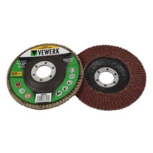 VEWERK FLAP DISCS 60 GRIT OXIDE - PACK 10 (115X22.2) 8024