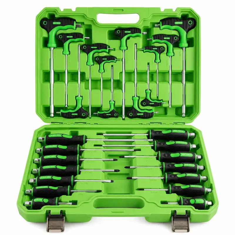 DSD TOOLS 26pc High Grade Screwdriver & T Handle Hex Ball & Star Set DS1005