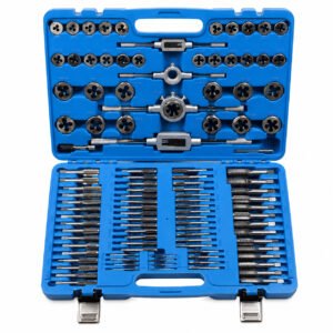 DSD TOOLS 110pc Metric Tap and Die Set Kit, 2mm to 18mm, Thread Cutting DS1008