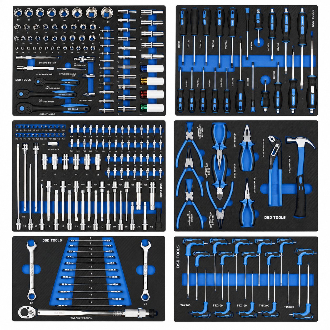 DSD TOOLS Set of Tools for Tool Chests DS1028