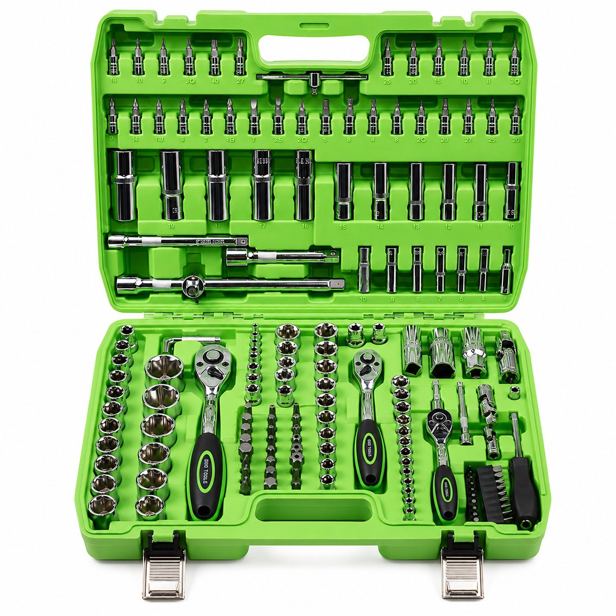 DSD TOOLS 172pc 1/4" 3/8" 1/2" Socket Set With Ratchet Sockets DS1034