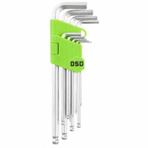 DSD TOOLS 9pc Extra Long Ball Hex Key Set DS1044