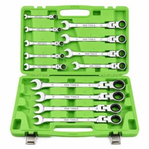 DSD TOOLS 13pc Metric Flexi Gear Ratchet Combination Wrench Set DS1058
