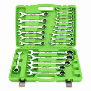 DSD TOOLS 22pc Metric Gear Ratchet Combination Wrench Set DS1059