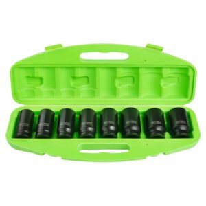 DSD TOOLS 8pc 3/4" DR 6PT Deep Impact Sockets Metric DS1101