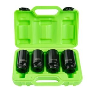 DSD TOOLS 4pc 1/2" DR 12PT Deep Impact Hub Nut Sockets DS1112