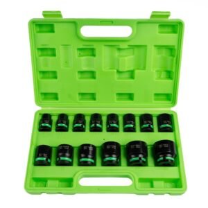 DSD TOOLS 14pc 1/2" DR Shallow Impact Sockets Metric DS1115