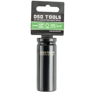 DSD TOOLS 1/2" DR 21mm 6PT Deep Impact Socket DS1135