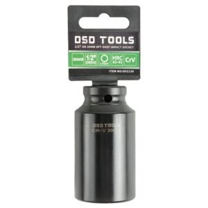 DSD TOOLS 1/2" DR 30mm 6PT Deep Impact Socket DS1136