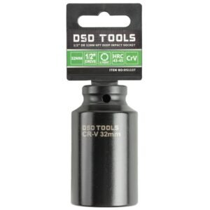 DSD TOOLS 1/2" DR 32mm 6PT Deep Impact Socket DS1137