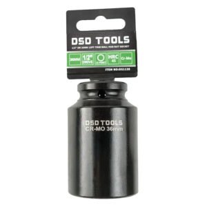 DSD TOOLS 36mm Hub Nut Socket - 12 Point 1/2" Drive DS1138