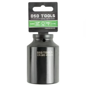 DSD TOOLS 1/2" DR 41mm 6PT Thin Wall Hub Nut Socket DS1155