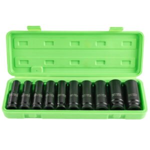 DSD TOOLS 10pc 1/2" DR Deep Impact Sockets Metric DS1171