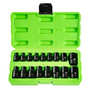 DSD TOOLS 17pc 3/8" 1/2" DR Impact E Star Sockets DS1175