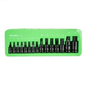 DSD TOOLS 15PC IMPACT TORX BIT SOCKETS – 1/4″ 3/8″ 1/2″ DRIVES DS1181