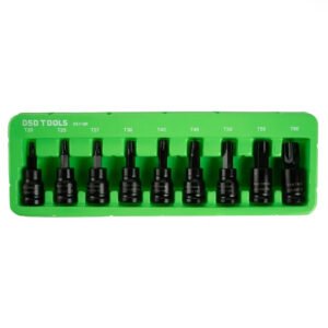 DSD TOOLS 9pc 3/8" DR Impact Star Bit Sockets DS1189