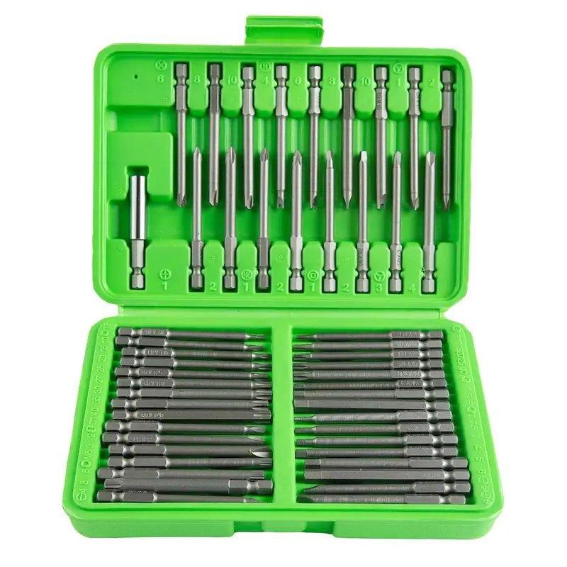 DSD TOOLS 50pc Extra Long Security Bit Set DS1214