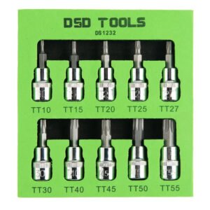 DSD TOOLS 10pc 3/8" DR Star Bit Sockets DS1232